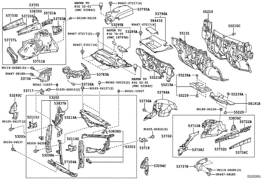 521150e030 - Lexus Radiator Support Bracket (right, Front). Body 